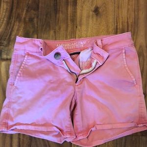 Pink American Eagle midi shorts